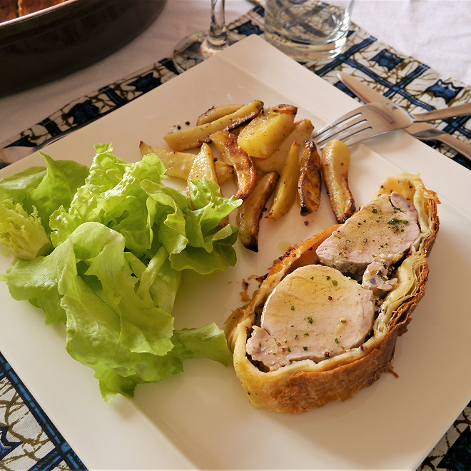 Filet Mignon de Porc en Croûte à la Moutarde, Pommes Paillasson par Cook and Styles